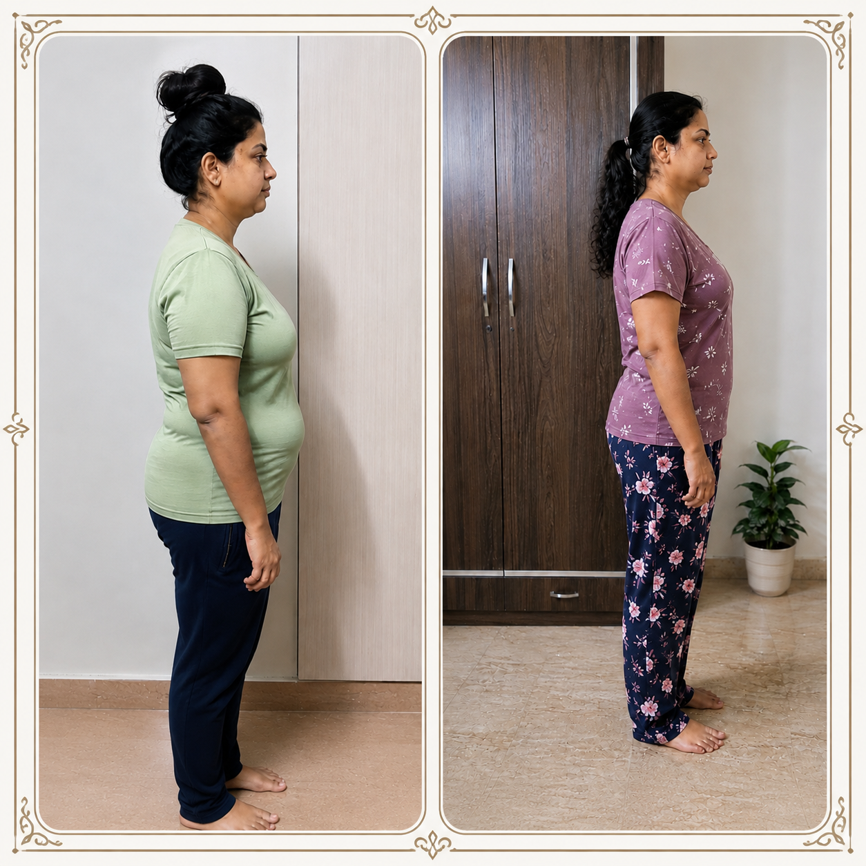 Divya's weight management progress photo
